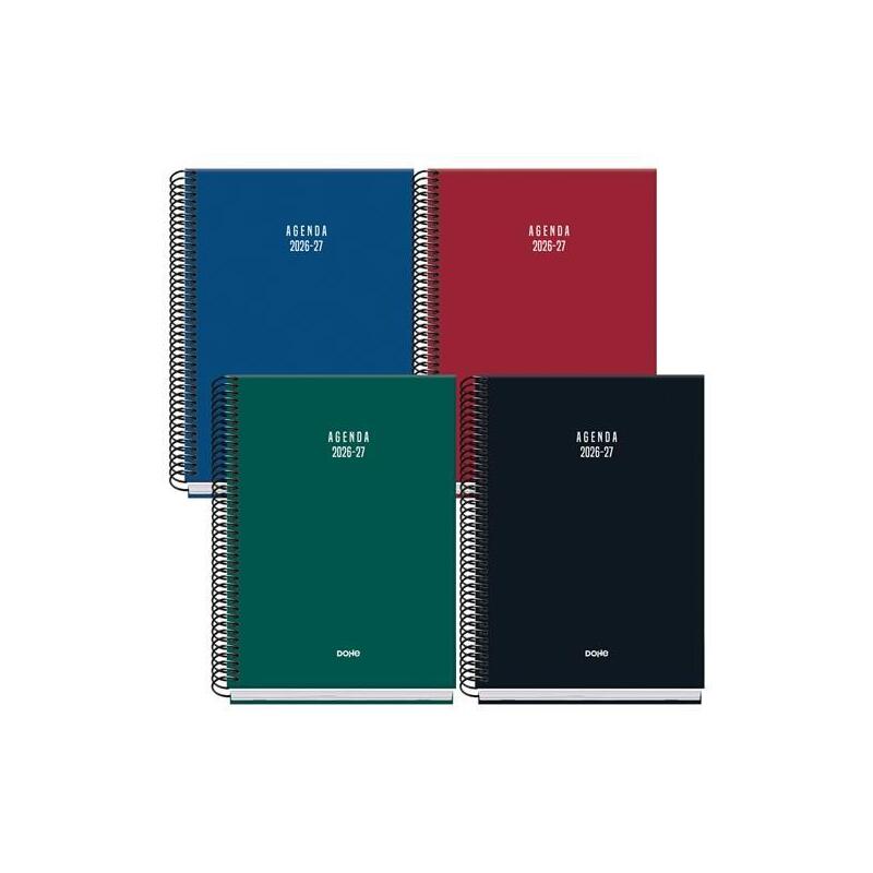 dohe-agenda-escolar-basic-colour-vibes-a5-espiral-dp-carton-forrado-colores-surtidos-2026-2027