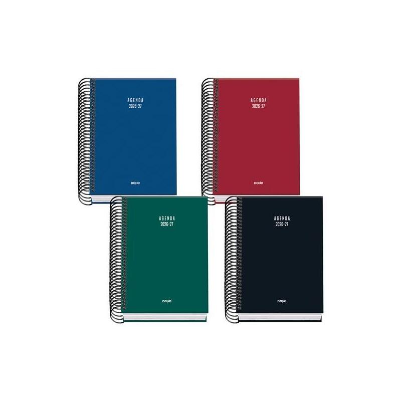 dohe-agenda-escolar-basic-colour-vibes-a6-espiral-dp-carton-forrado-colores-surtidos-2026-2027