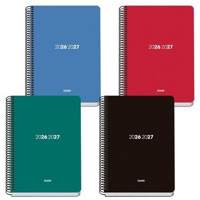 dohe-agenda-escolar-basic-element-a5-espiral-dp-polipropileno-colores-surtidos-2026-2027