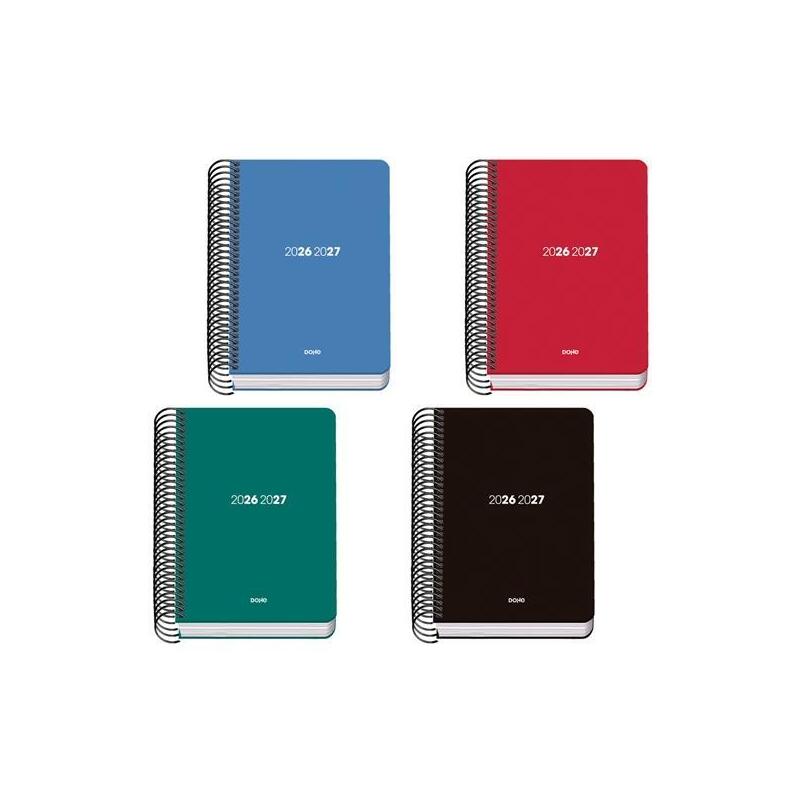 dohe-agenda-escolar-basic-element-a6-espiral-dp-polipropileno-colores-surtidos-2026-2027