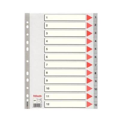 pack-de-10-unidades-esselte-indice-numerico-multitaladro-separador-1-12-polipropileno-a4-gris-con-caratula-indice-carton-color