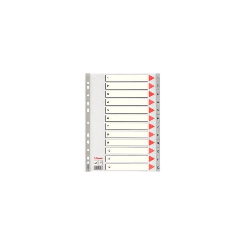 pack-de-10-unidades-esselte-indice-numerico-multitaladro-separador-1-12-polipropileno-a4-gris-con-caratula-indice-carton-color