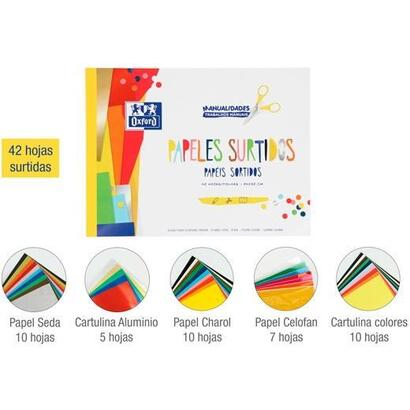 pack-de-10-unidades-oxford-bloc-papeles-surtidos-manualidades-42h-a4-colores-surtidos