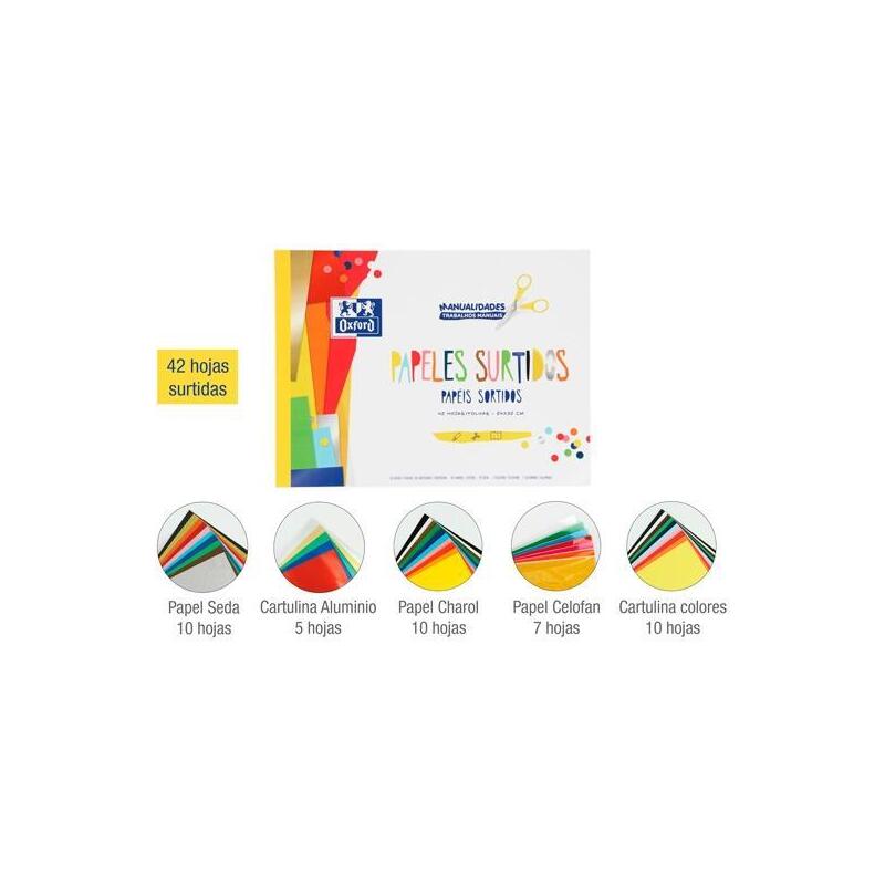 pack-de-10-unidades-oxford-bloc-papeles-surtidos-manualidades-42h-a4-colores-surtidos