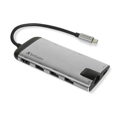 usb-hub-verbatim-usb-c-31-6-port-portable-grey-3xusb-30-hdmi-usb-c-ethernet-sdmicrosd