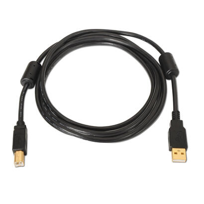 aisens-cable-usb-20-impresora-con-ferrita-tipo-a-macho-a-tipo-b-macho-5m-negro