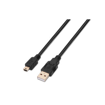 aisens-cable-usb-20-tipo-a-macho-a-mini-b-macho-3m-negro
