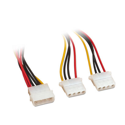 aisens-cable-alimentacion-molex-molex-4pinm-2xmolex-4pinh-20cm-100-cobre-negro