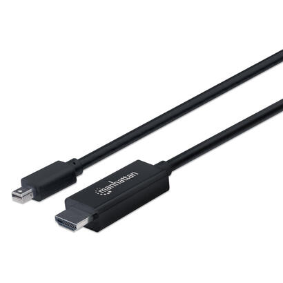 manhattan-153232-adaptador-de-cable-de-video-18-m-mini-displayport-hdmi-negro