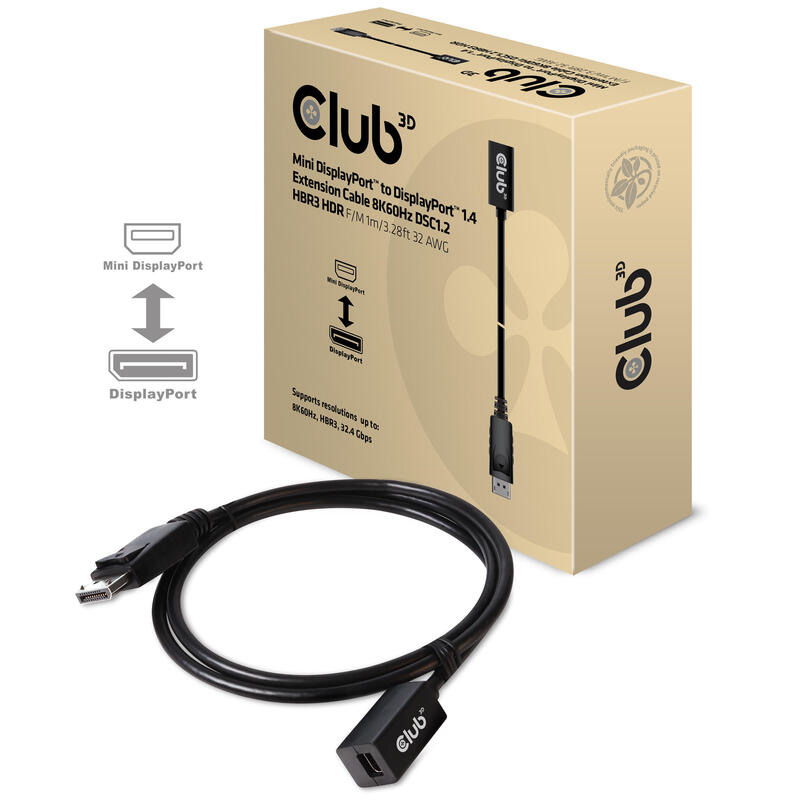 cable-club3d-dp-14-minidp-14-1m-8k60hz-macho-hembra-retail