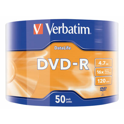 verbatim-43791-verbatim-dvd-r-data-life-47gb-16x-matt-siver-surface-50-pack