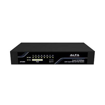 alfa-network-aps084-8-times-10100mbps-auto-negotiation-rj-45-ports-with-4-port-8023af-poe