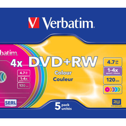 verbatim-dvdrw-47gb-4x-5-pack-slim-case-superficie-5-colores
