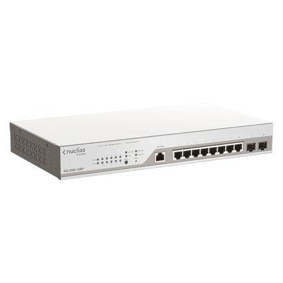 switch-d-link-dbs-2000-10mp-10-port-gigabit-poe-nuclias-smart-managed-switch-including-2x-sfp-ports-with-1-year-license-8-x-poe-