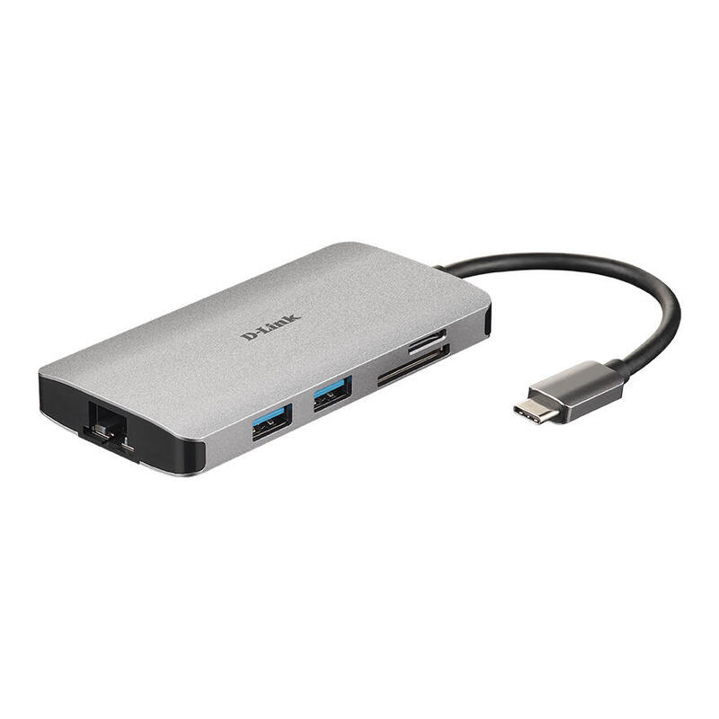 docking-usb-tipo-c-d-link-dub-m810-3xusb-1xusb-tipo-c-1xthunderbolt-1xhdmi-1xrj45-1xlector-tarjetas-gris