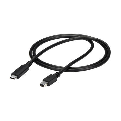 startech-cable-usb-c-a-mini-displayport-4k-60hz-1m-negro-cdp2mdpmm1mb