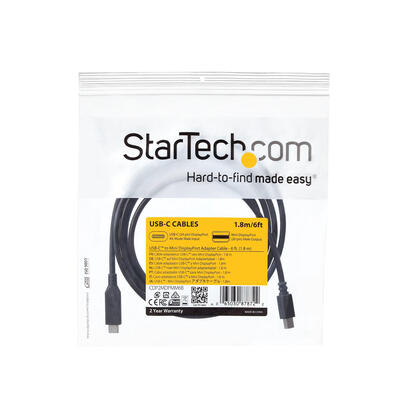 startechcom-cable-adaptador-de-1-8m-usb-c-a-mini-displayport-4k-60hz-negro-cable-usb-tipo-c-a-mdp-cable-de-video-usbc-cable-adap
