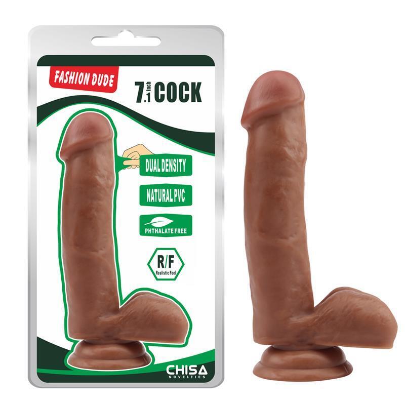 dildo-dual-density-fashion-dude-178-x-4-cm-bronceado