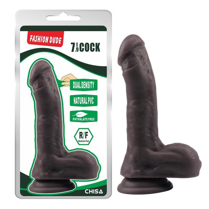 dildo-dual-density-fashion-dude-205-x-45-cm-marron