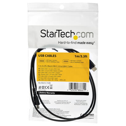 startechcom-cable-de-1m-usb-20-a-usb-c-negro-1-m-usb-a-usb-c-20-480-mbits-negro