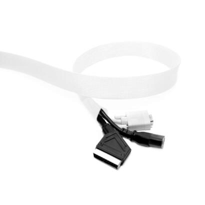 multibrackets-1608-organizador-de-cables-malla-trenzada-expandible-para-cables-blanco-1-piezas