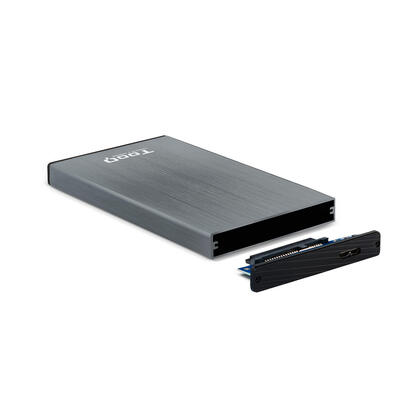 tooq-carcasa-externa-hddsdd-25-hasta-95mm-sata-usb-30-gris