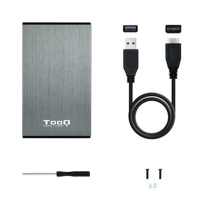 tooq-carcasa-externa-hddsdd-25-hasta-95mm-sata-usb-30-gris