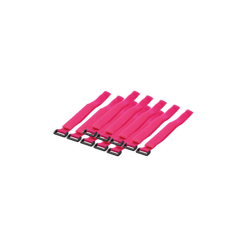 logilink-bridas-con-sujetador-de-velcro-10-piezas-rosa