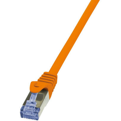 logilink-cable-de-red-cat6a-sftp-awg26-pimf-naranja-300m