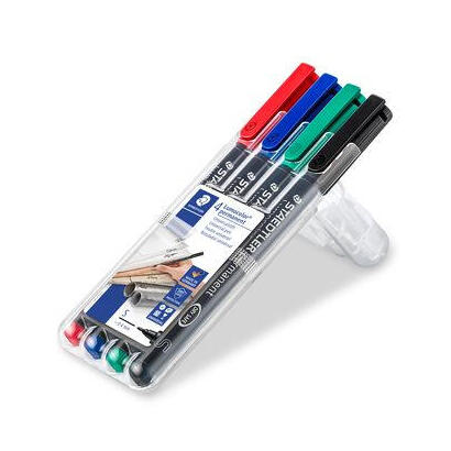 staedtler-rotulador-permanente-lumocolor-punta-04mm-313-estuche-cuatro-unidades