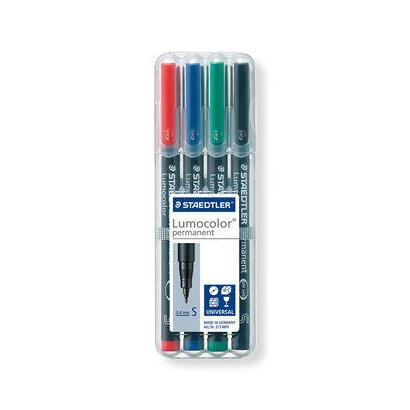 staedtler-rotulador-permanente-lumocolor-punta-04mm-313-estuche-cuatro-unidades
