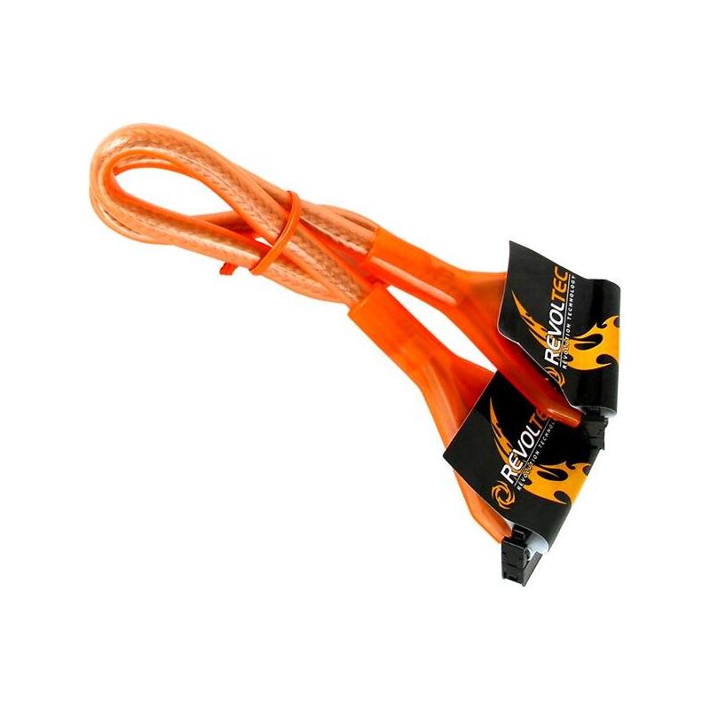 revoltec-rounded-floppy-cable-uv-reactive-orange-48cm-cable-de-sata-048-m-naranja