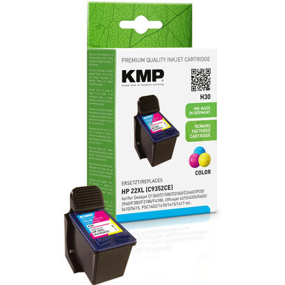 tinta-compatible-22xl-kmp-h30-cian-magenta-amarillo-1-piezas