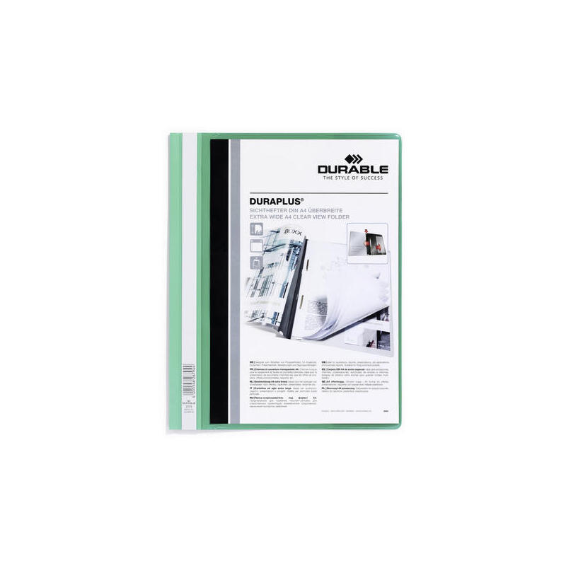 durable-duraplus-carpeta-de-fastener-para-formato-a4-compartimento-interior-tapa-posterior-de-color-verde