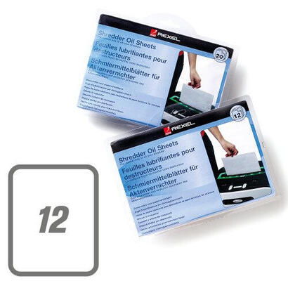 rexel-hojas-lubricantes-para-destructora-pack-de-12