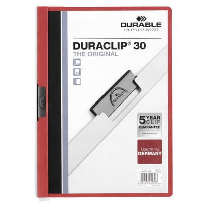 durable-duraclip-30-archivador-pvc-rojo-transparente