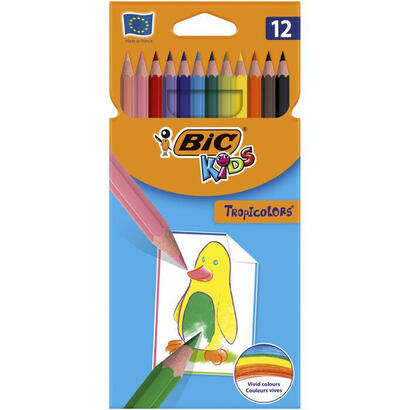 bic-lapices-de-colores-kids-tropicolors-estuche-de-12-csurtidos