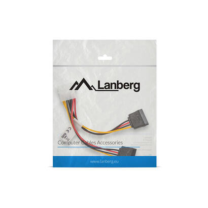 lanberg-cable-duplicador-de-alimentacion-molex-macho-a-2x-sata-hembra-ca-hdsa-11cu-0015-15-centametros