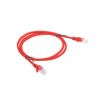 lanberg-cable-de-red-pcu6-10cc-0100-r-rj45-utp-cat-6-1m-rojo