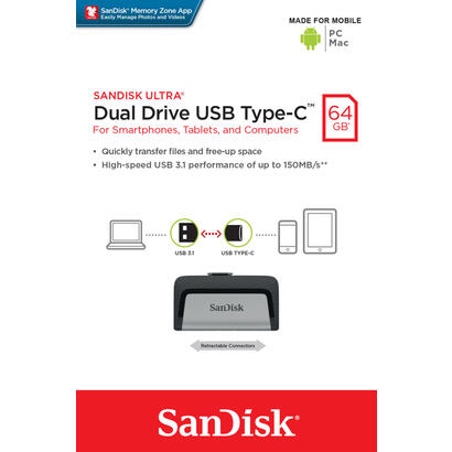 pendrive-64gb-sandisk-dual-usb-tipo-c-ultra-usb-31-tipo-c-sdddc2-064g-g46