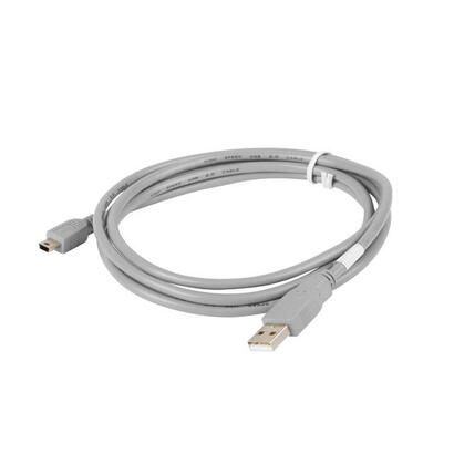 lanberg-cable-usb-macho-a-mini-usb-macho-ca-usbk-10cc-0018-s-gris-18-metros