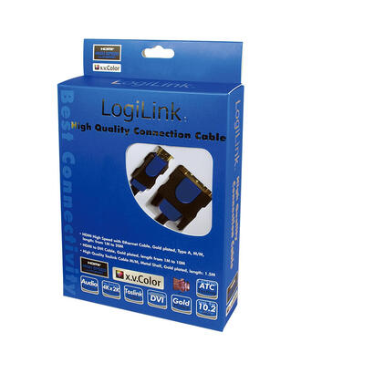 logilink-cable-hdmi-v14-a-dvi-181-high-speed-ethernet-1m-negro-chb3101