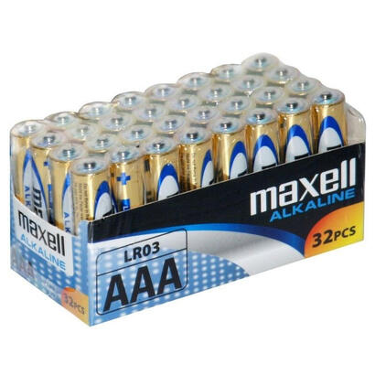 maxell-pilas-alcalinas-aaa-lr03-pack-32-uds