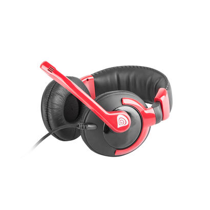 natec-genesis-hm34x-auriculares-diadema-negro-rojo