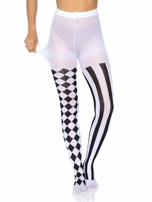 EAN 0714718450803 - Leg Avenue 7720_00722 pantis y media Negro, Blanco imagen 7