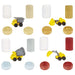 EAN 0035051532897 - MGA Entertainment Wonder Factory Never Dry Sand Construction Trucks - Light Brown + Dump Truck imagen 6