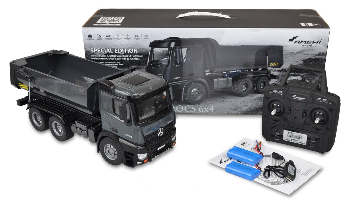 EAN 4260677952415 - Amewi Mercedes Arocs Kipper Pro modelo controlado por radio Cabeza tractora Motor eléctrico imagen 5