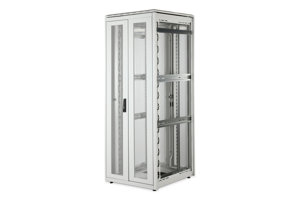 Armario De Red De 42ua Unique, 2053x800x800 Mm Puertas Perf. Dos Hojas, Sin Laterales, Gris