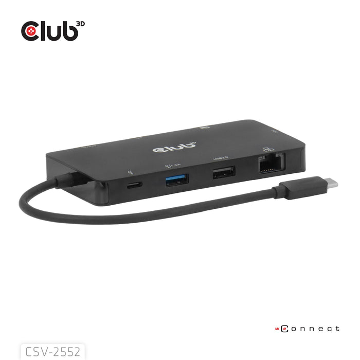 EAN 8719214473556 - CLUB3D CSV-2552 hub de interfaz USB Tipo C 5000 Mbit/s Negro imagen 8