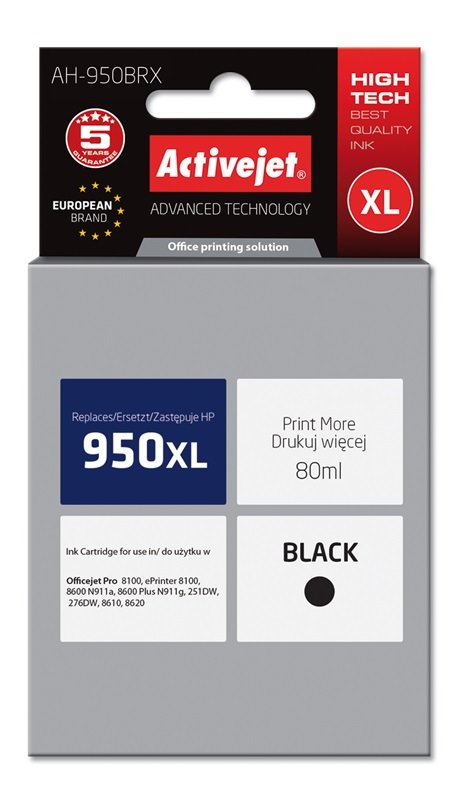 EAN 5901452157869 - Activejet AH-950BRX cartucho de tinta 1 pieza(s) Compatible Alto rendimiento (XL) Negro imagen 2